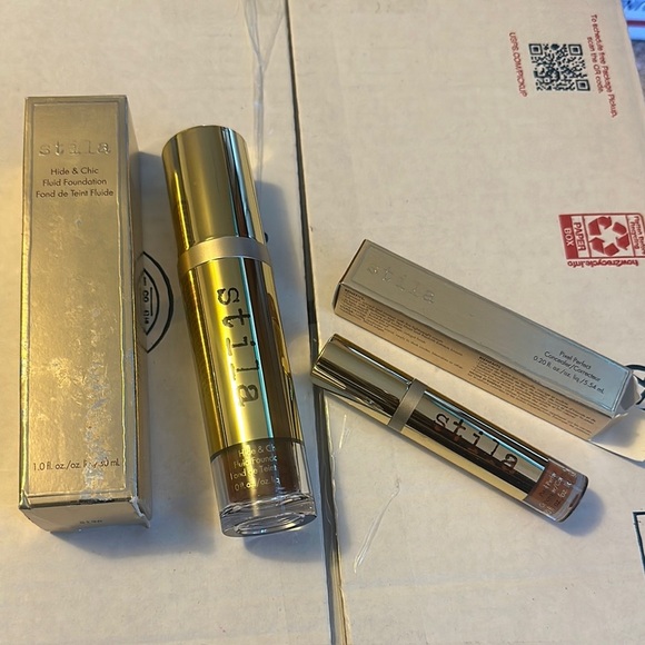 Stila Gold Foundation deep 6 & concealer deep 1- makeup bundle - Picture 1 of 6